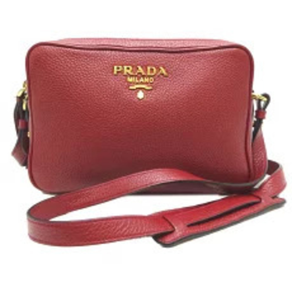 Prada Vitello Phenix camera bag shoulder bag calfskin leather Red